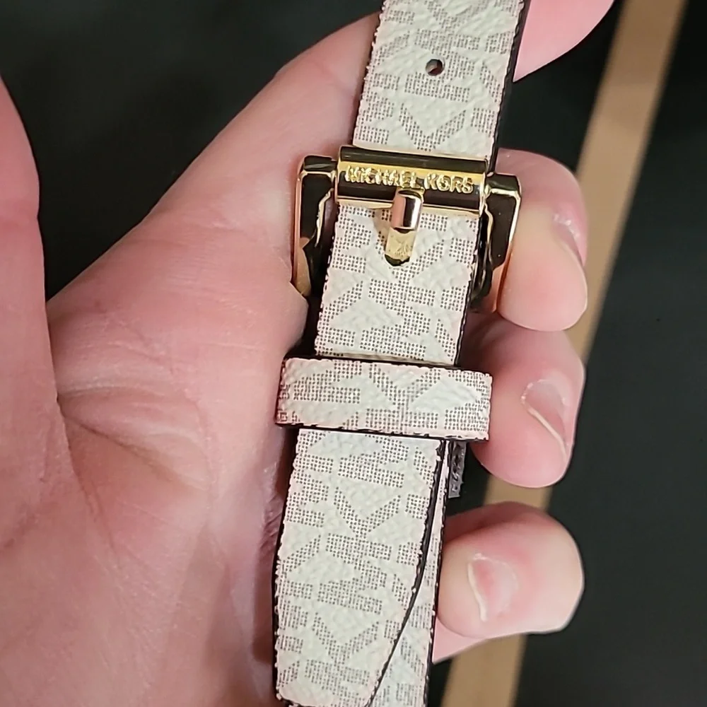 NWT Michael Kors Chain Belt Bag Crossbody Bag - Vanilla